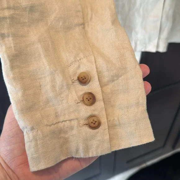 Quince 100% European Linen Blazer, size L - Picture 4 of 6